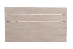 Durable Aluminum Coffee Table - Solid Construction, Weather-Resistant Surface - Whitewashed Birch Look, Dual Stretchers