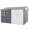 8X10FT Outdoor Storage Shed with Thickened Galvanized Steel,with Sloped Roof & Double Lockable Door,Storage Shed Large with 6 Vents