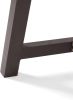 Outdoor Acacia Wood Metal Base Dining Table, Teak