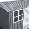 8X10FT Outdoor Storage Shed with Thickened Galvanized Steel,with Sloped Roof & Double Lockable Door,Storage Shed Large with 6 Vents