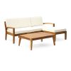 GRENADA L Shape 5pc Acacia Sectional Patio Sofa Set