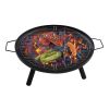 Outdoor Wood Burning Fire Pit for Camping Backyard Beach Picnic
