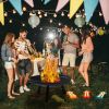 Outdoor Wood Burning Fire Pit for Camping Backyard Beach Picnic