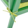 4-Piece Rope Patio Furniture Set, Outdoor Furniture with Tempered Glass Table