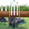 Lawn Aerator Shoes with Stainless Steel Shovel, Free-Installation Aerating Shoe with Hook & Loop Straps, Heavy Duty Spiked Aerating Sandals